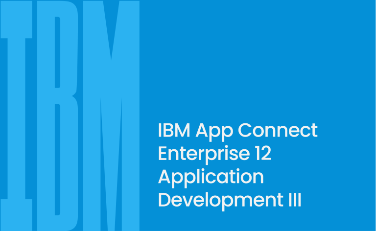 IBM App Connect Enterprise 12 Application Development III